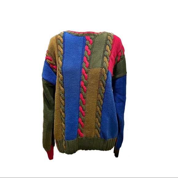 Christian Dior Vintage Color Block Knit 